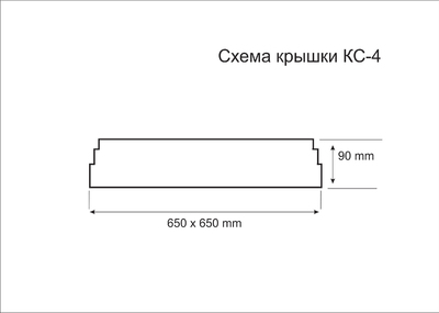 Крышка для столба схема КС-4